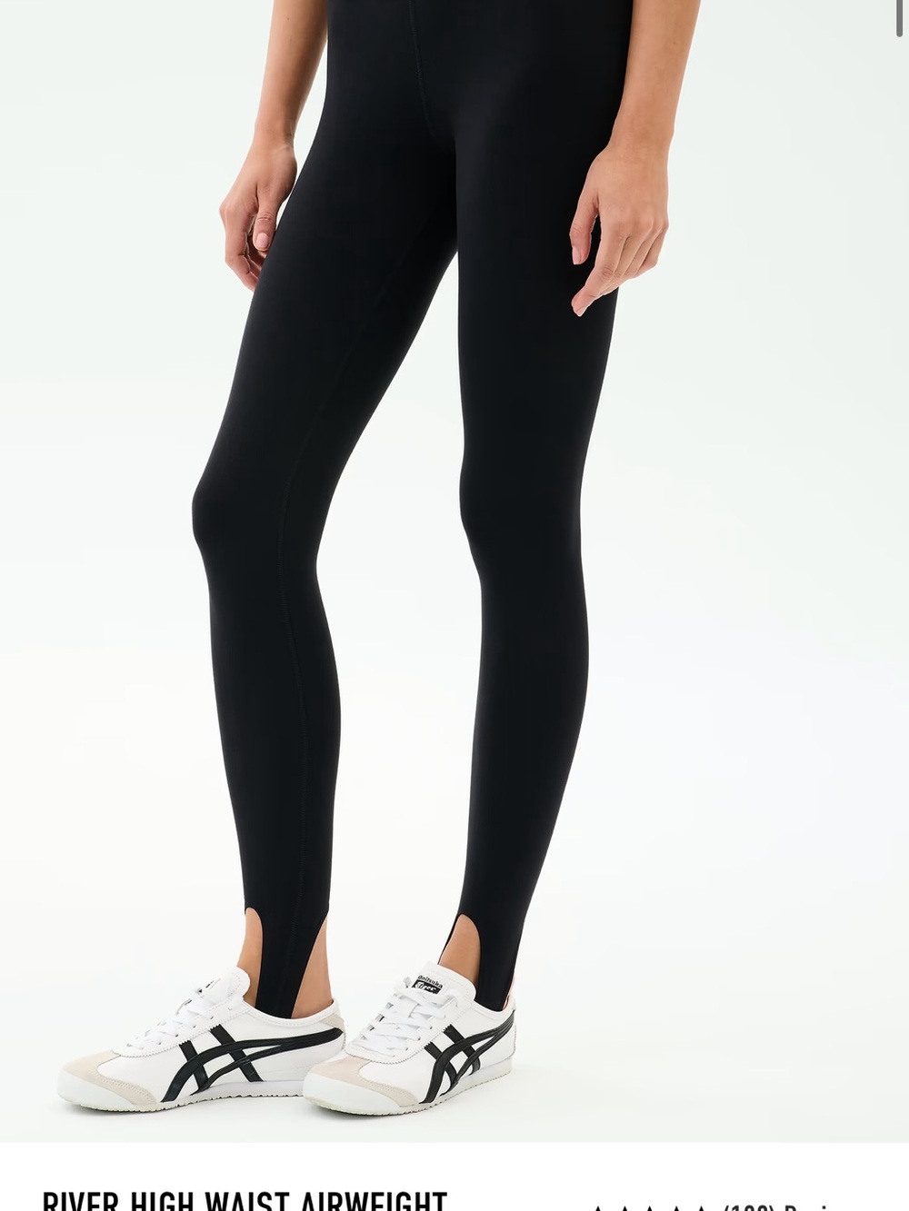 Splits59 Black High-Rise Stirrup Leggings